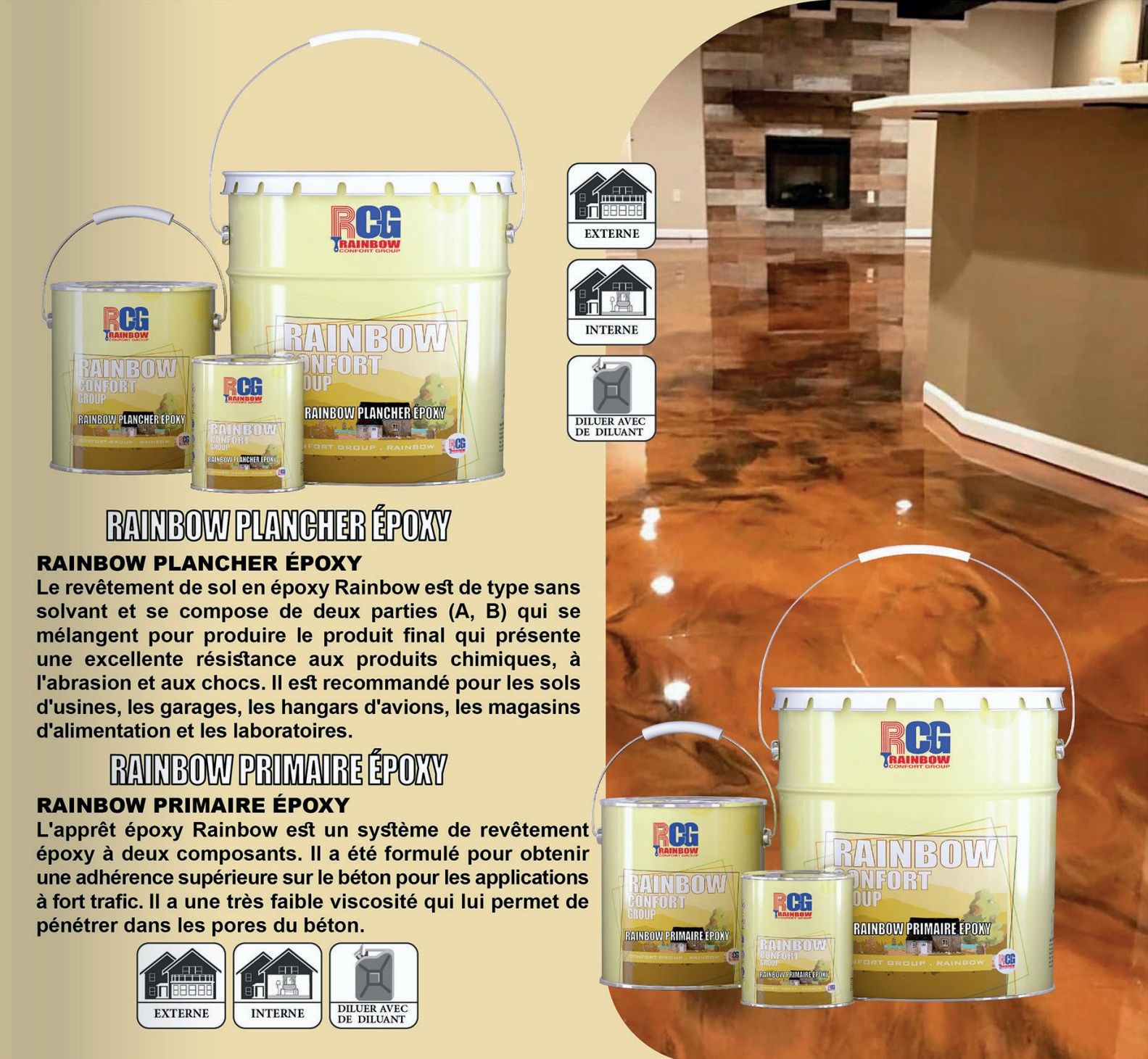 Pot de peinture Rainbow — Époxy industriel
