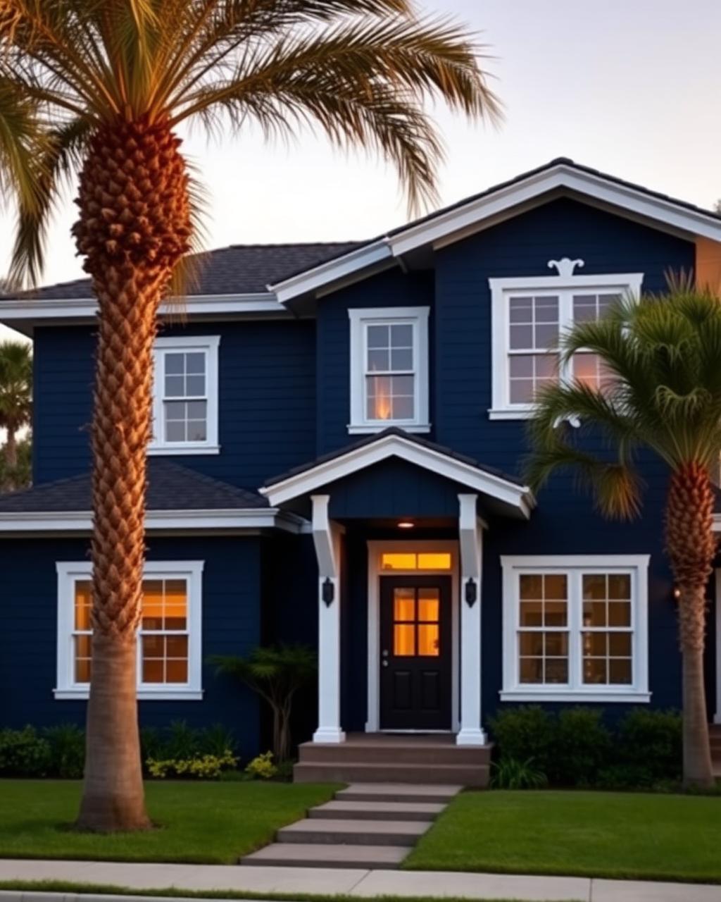 Extérieur Bleu Marine · Satin